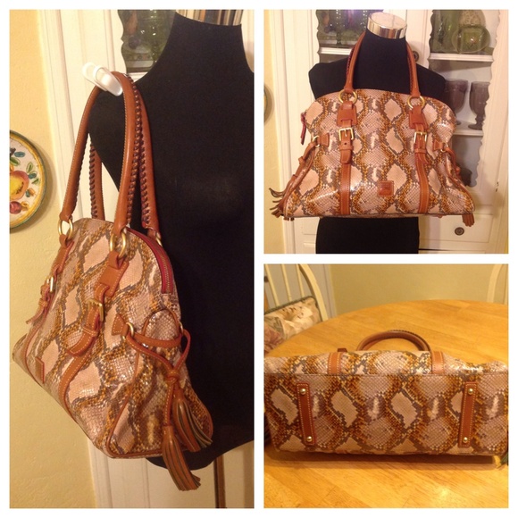 Dooney & Bourke Handbags - X SOLD $468 Dooney & Bourke Snake Domed Satchel X