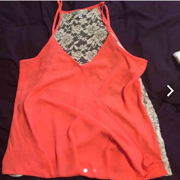 Lace back tank