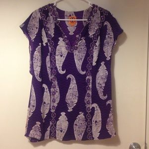 Silk Printed Tory Burch Tunic