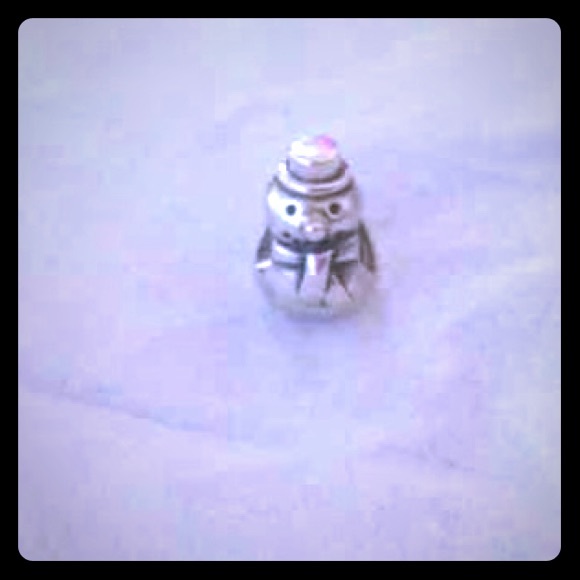 Authentic snowman pandora charm
