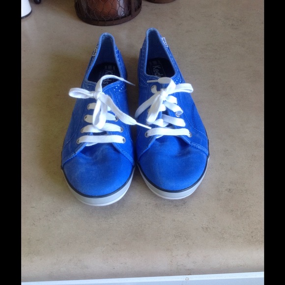 Distressed Blue and black Keds for Vicki-$16.00