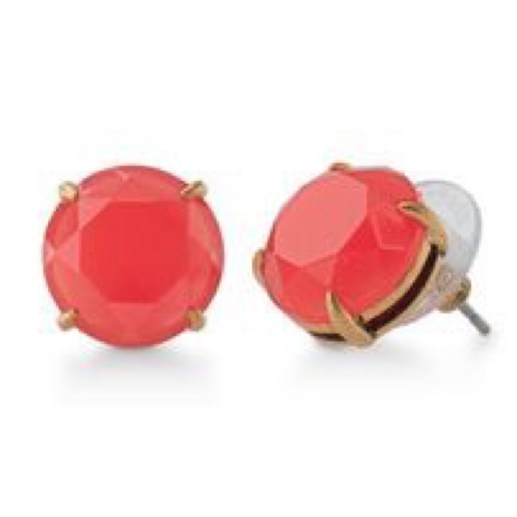 Stella and dot Janice studs in Orange