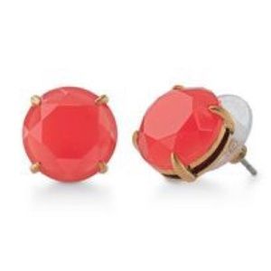 Stella and dot Janice studs in Orange