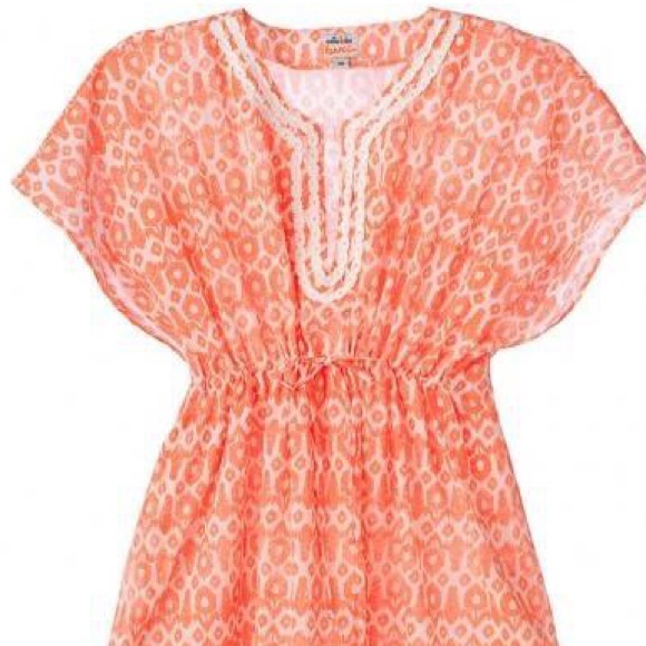 Stella and dot Capri tunic in coral