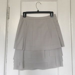 BCBG Max Azria tiered beige skirt size 2