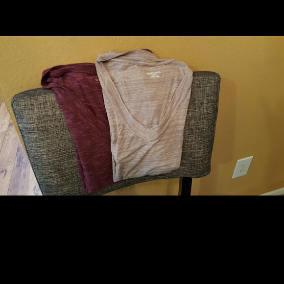 Two shirts great deal! XL lightweight V-neck tops