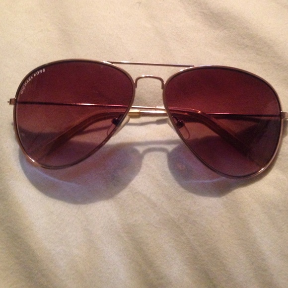 Michael Kors rose gold Kennedy aviators