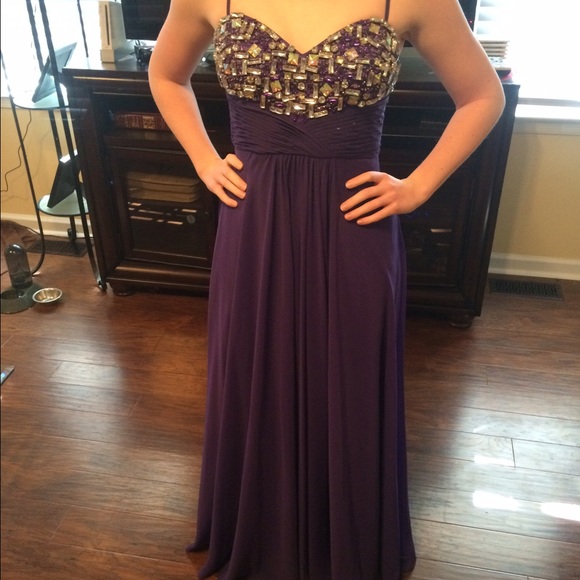 Beautiful long purple formal dress