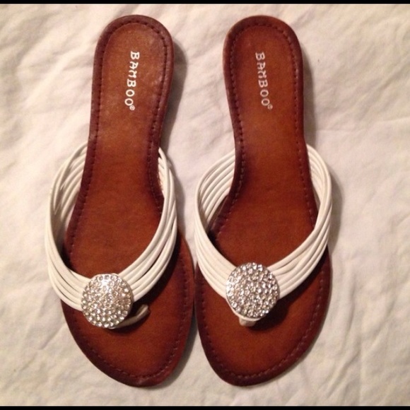 White sandals