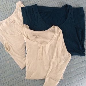 Lot of 3 Ingrid & Isabel maternity tops.