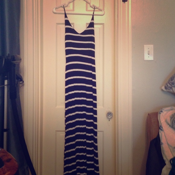 Soft cotton nautical dress