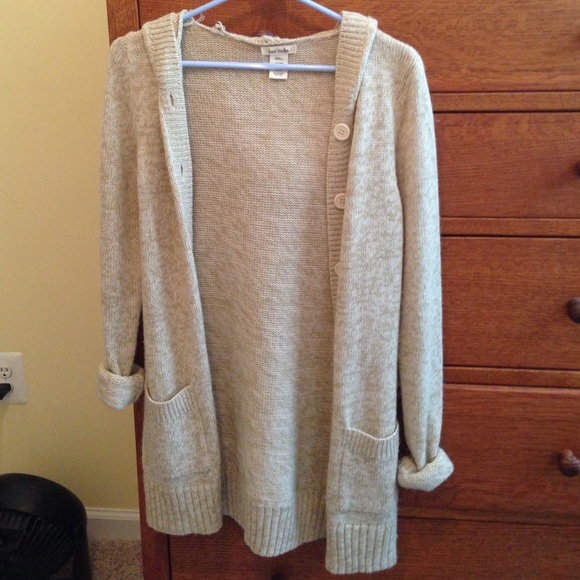 Long tan cardigan