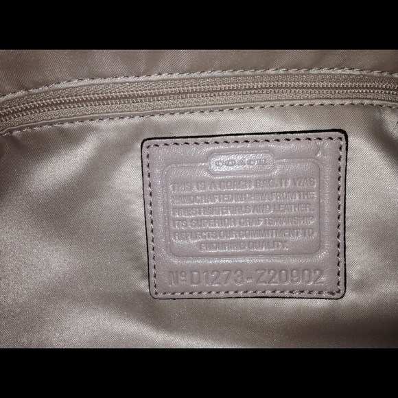 Authentic Ruffled Pink Coach Handbag - Picture 4 of 4