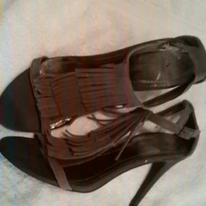 Purple Faux Fringe Pump