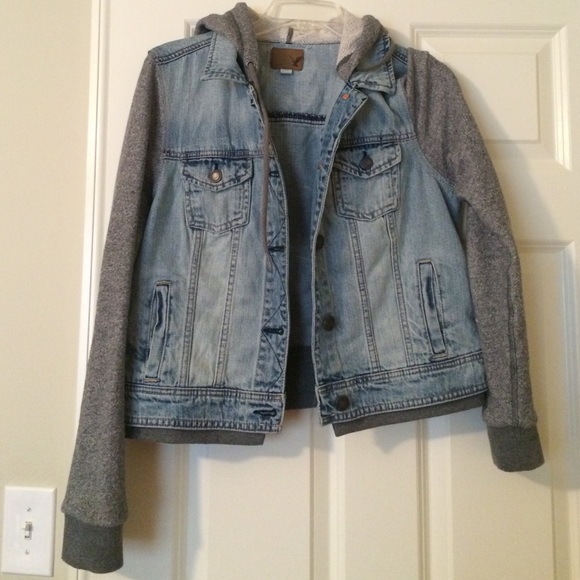 American Eagle Jean/Hoodie Jacket