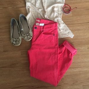 🌬 Final price J.Crew Coral Toothpick pants