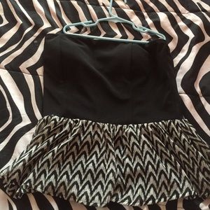 NWOT strapless top