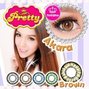 Akara Brown and Hazel contact lens