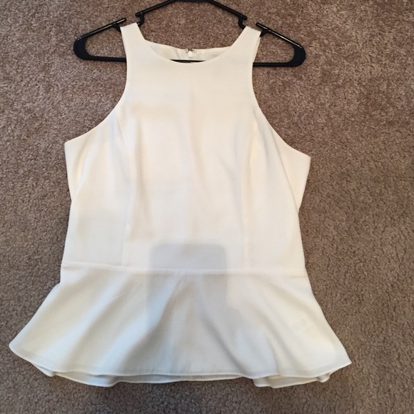 Off white/cream peplum top