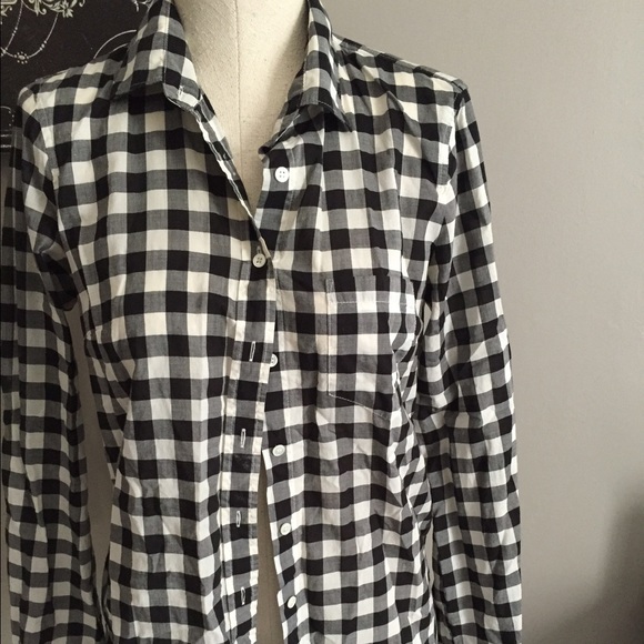 J Crew gingham shirt