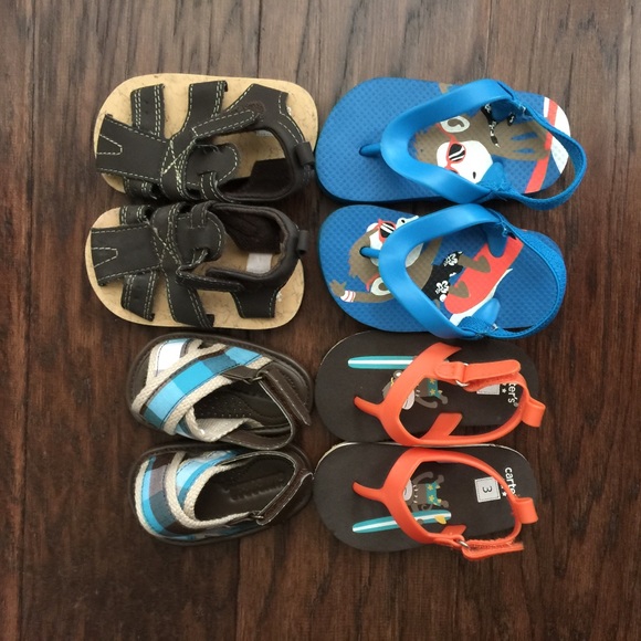 Baby Boy sandals Lot - sizes in description