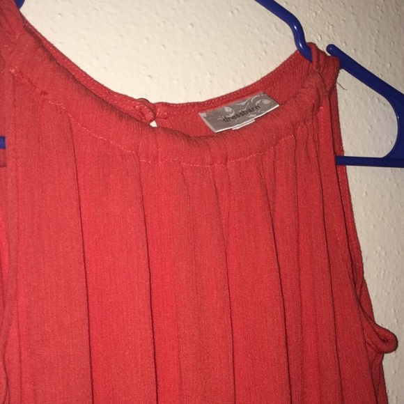 Orange summer dress