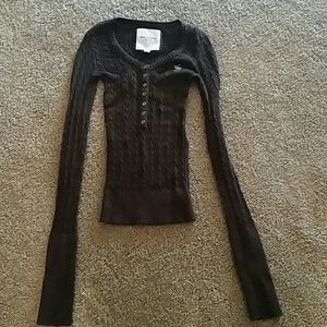 Brown long sleeve sweater abercombie & fitch