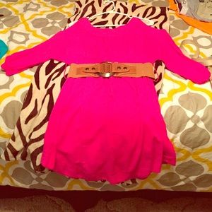 END OF SUMMER SALE!!!! Pink dress with belt