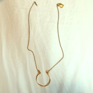 Leila Jewelry Gold horseshoe necklace