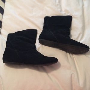 Nine West Black Suede Ankle Boots