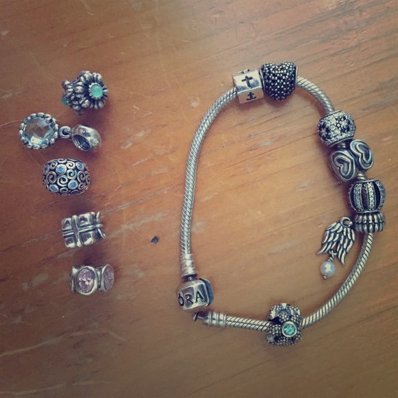 Pandora Bracelet with Charm Bundle