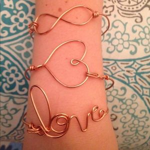 Hand made copper wire bracelet