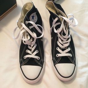 Black High Top Converse Sneakers