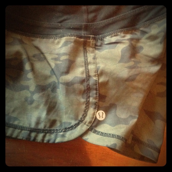 Lululemon Rare Camo Run Time Shorts