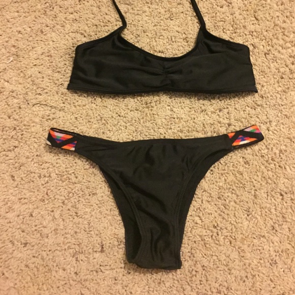 Black and Aztec swimsuit
