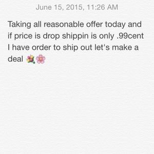 Taking reasonable offer today
