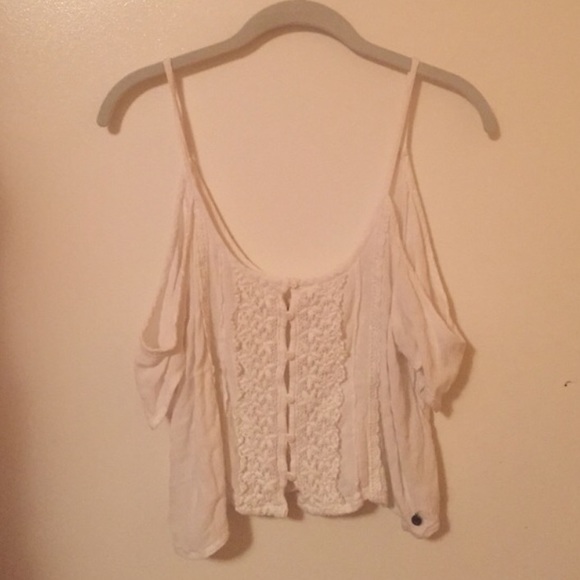 white crop top