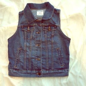 Old Navy jean vest in blue jean