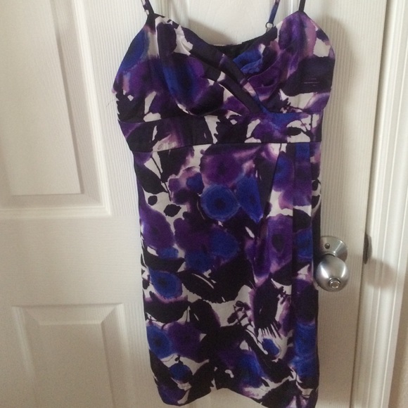 Purple blue and black dress