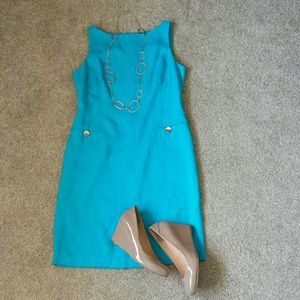 Bermuda Blue Sheath Dress