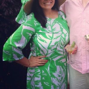 Large, boom boom satin dress