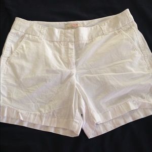 J.Crew size 8 white shorts