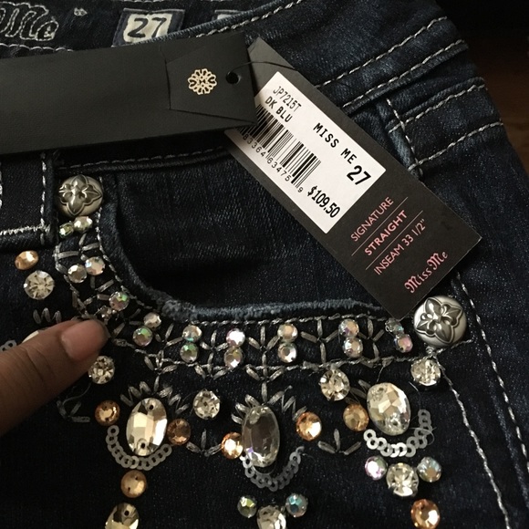 💥💥SALE 💥MISS ME JEANS WITH BLING - Picture 3 of 4