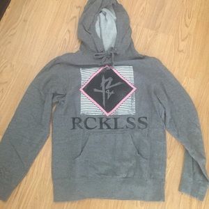 Young & Reckless Women's grey hoodie