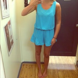 Gorgeous blue flouncy romper
