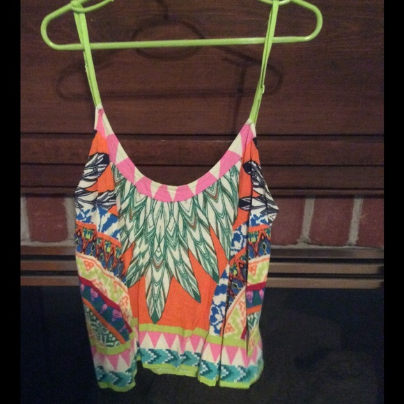 Tribal print spaghetti strap shirt