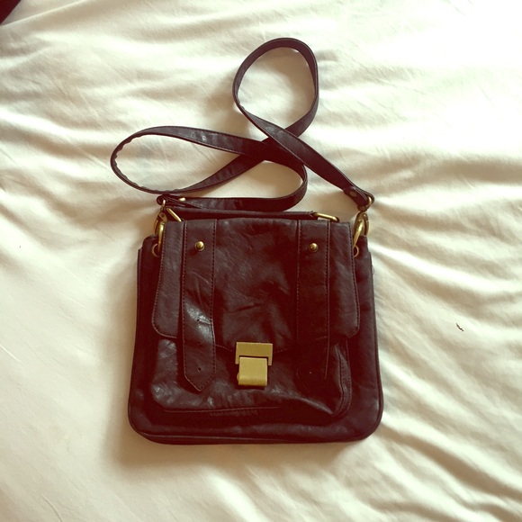 Black bag with gold hardware