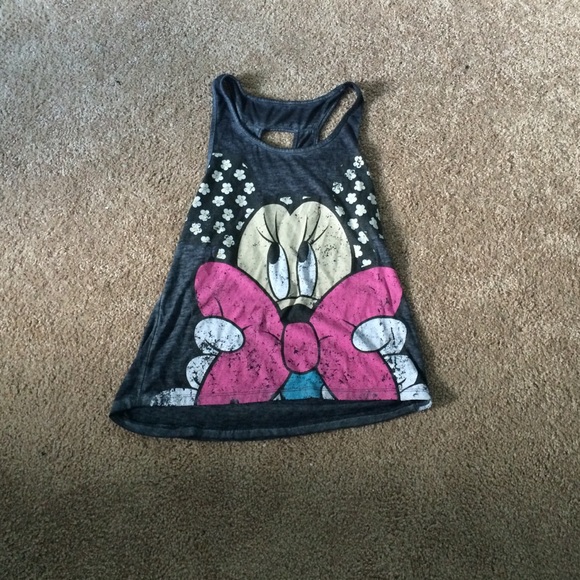 sheer Minnie Mouse tank top
