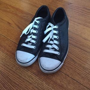 Coach black sequin sneakers