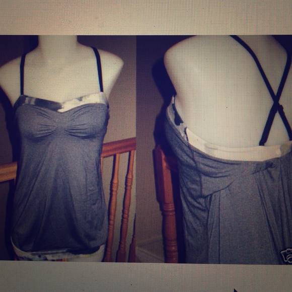 Lululemon pure focus tank grey citron